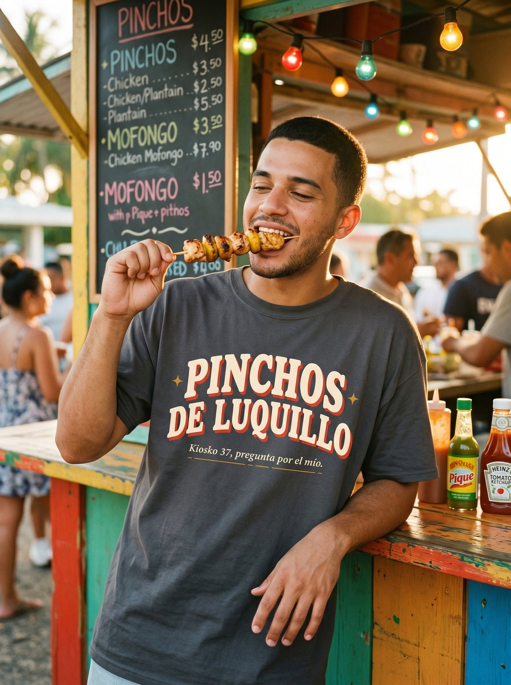 PINCHOS DE LUQUILLO — model mockup