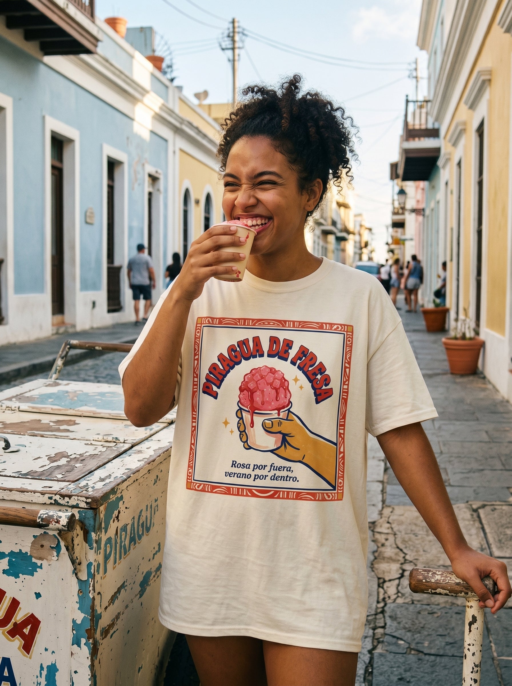 PIRAGUA DE FRESA — on model