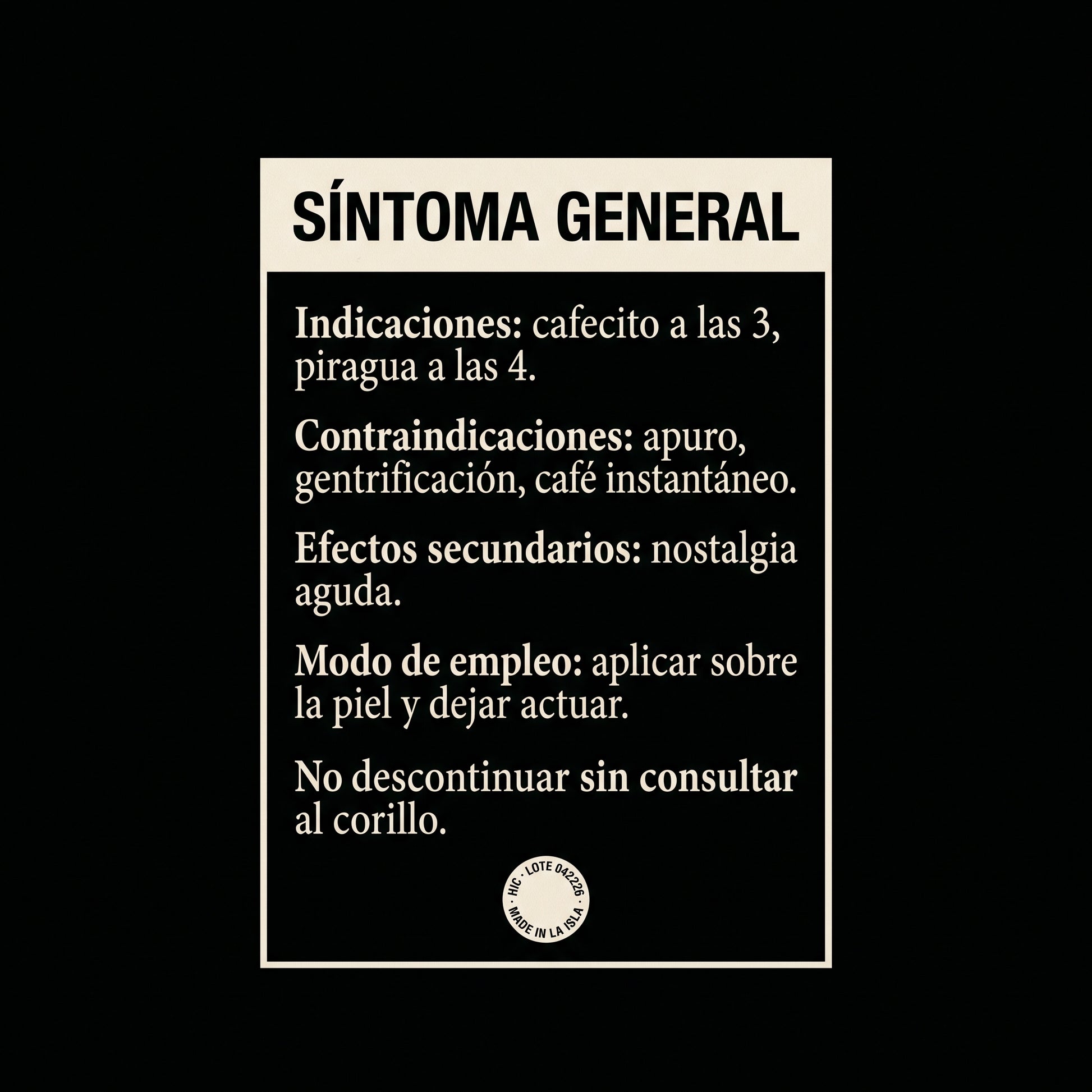 SÍNTOMA GENERAL — design