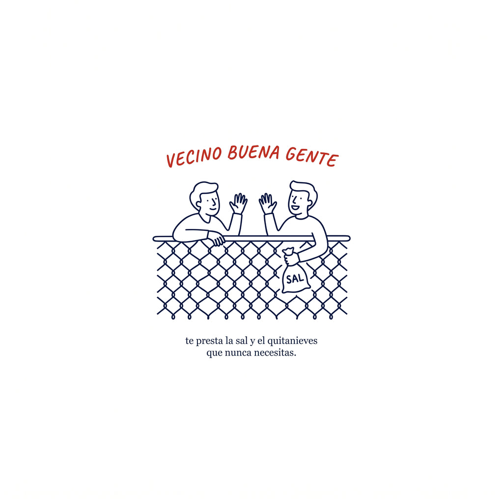 VECINO BUENA GENTE — design