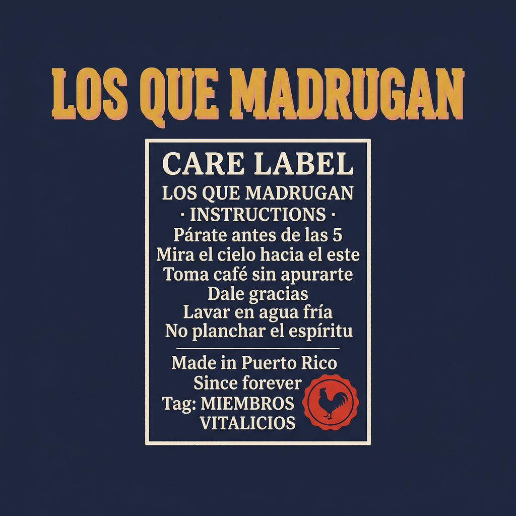 LOS QUE MADRUGAN — design