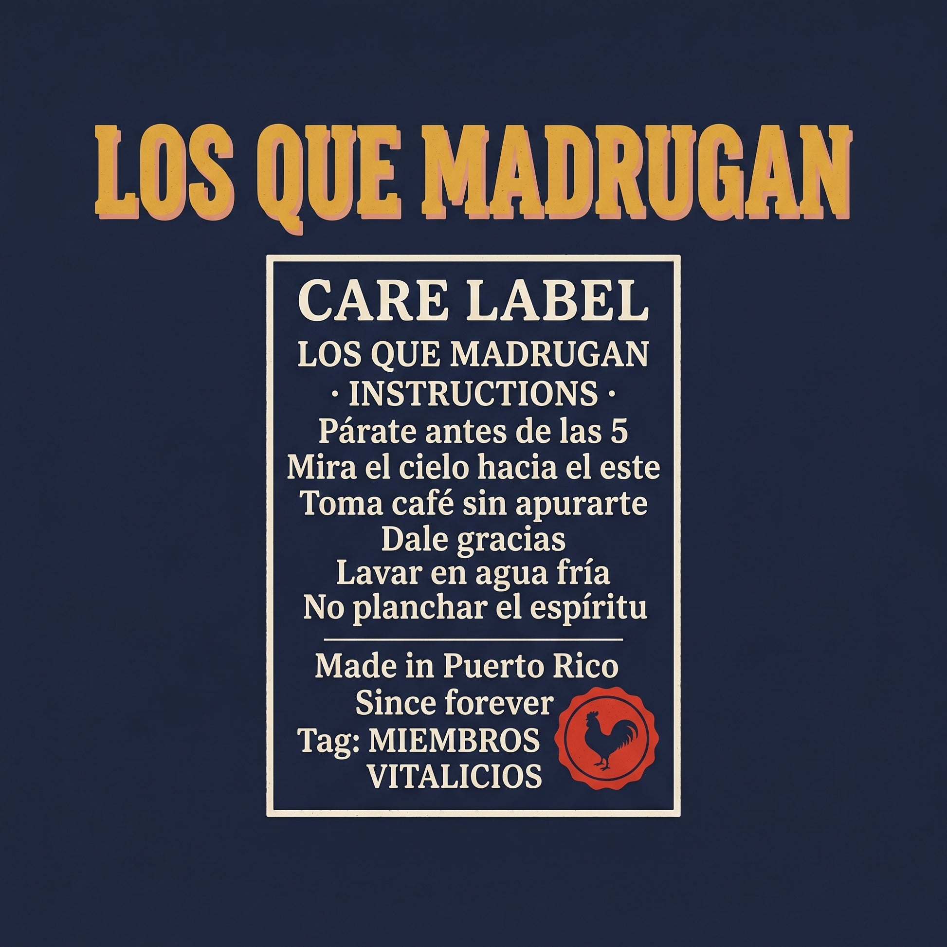 LOS QUE MADRUGAN — design