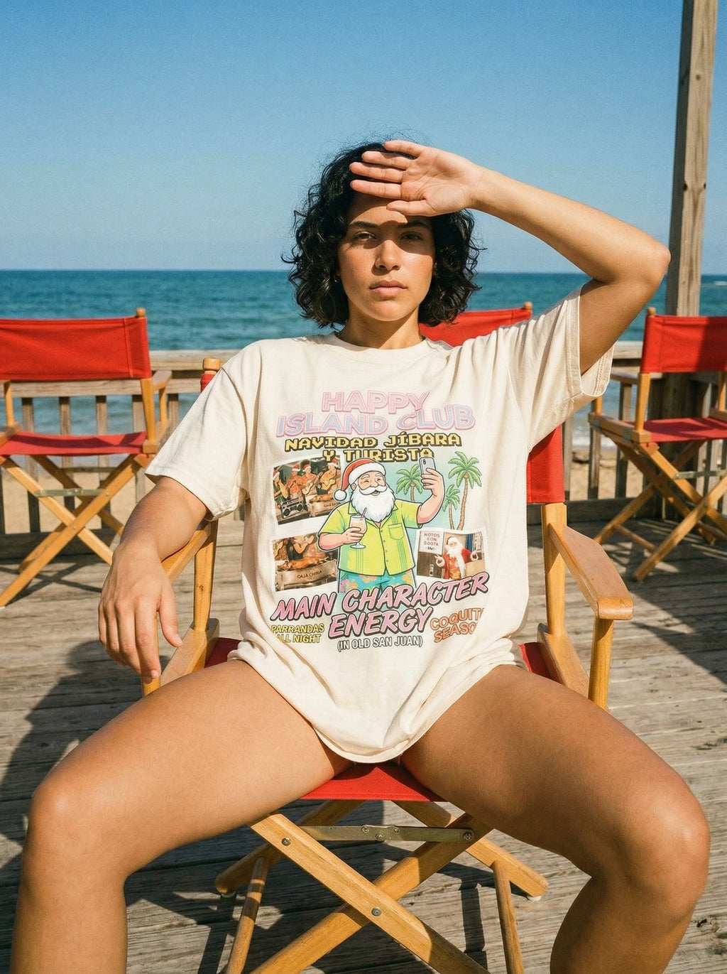 MAIN CHARACTER ENERGY T-Shirt — main-character-energy-t-shirt-lifestyle-a-reclined-directors-chair