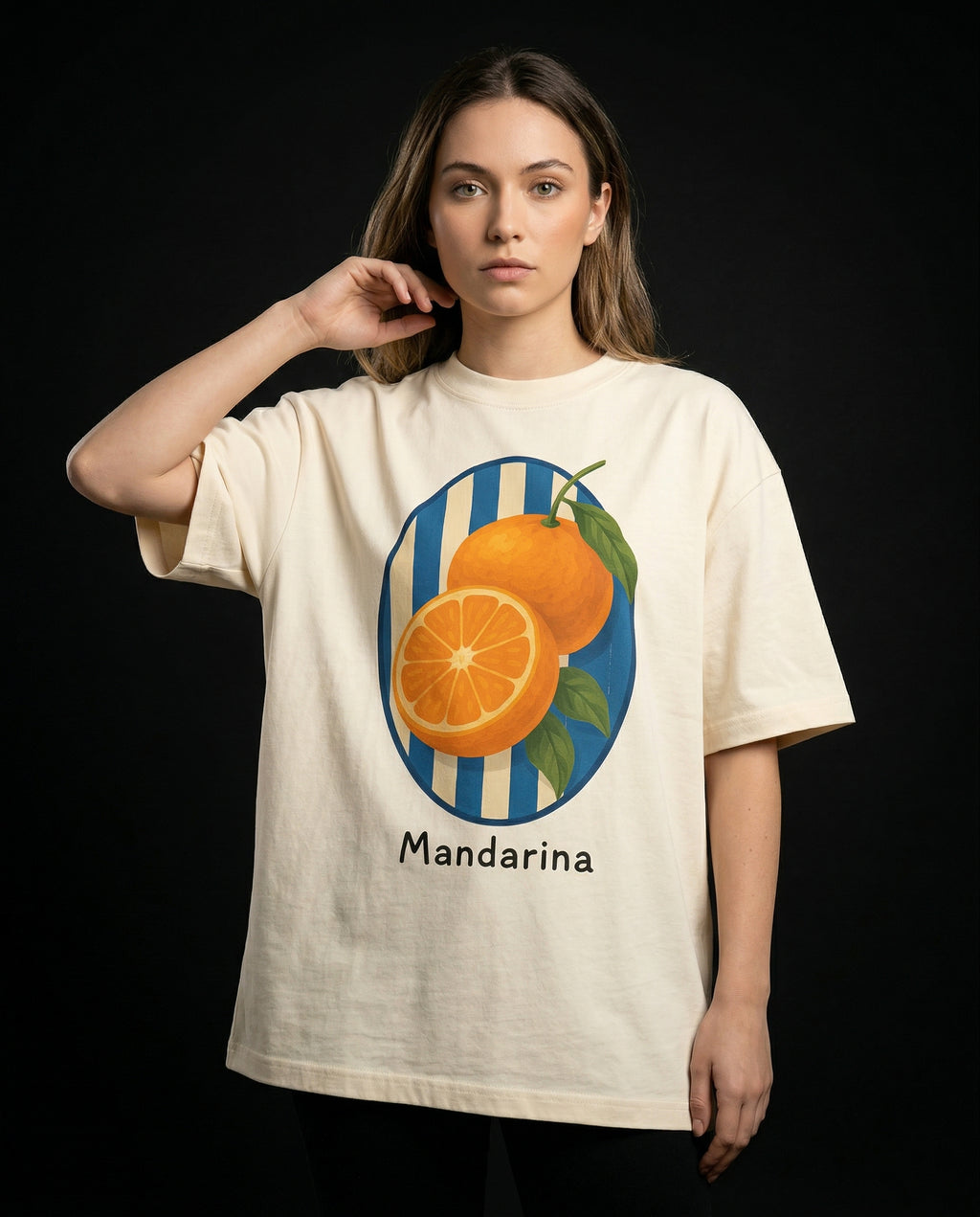 Mandarina T-shirt — mandarina-t-shirt-studio-02-three-quarter