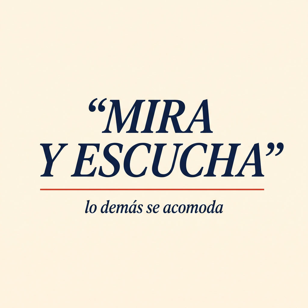 MIRA Y ESCUCHA — design