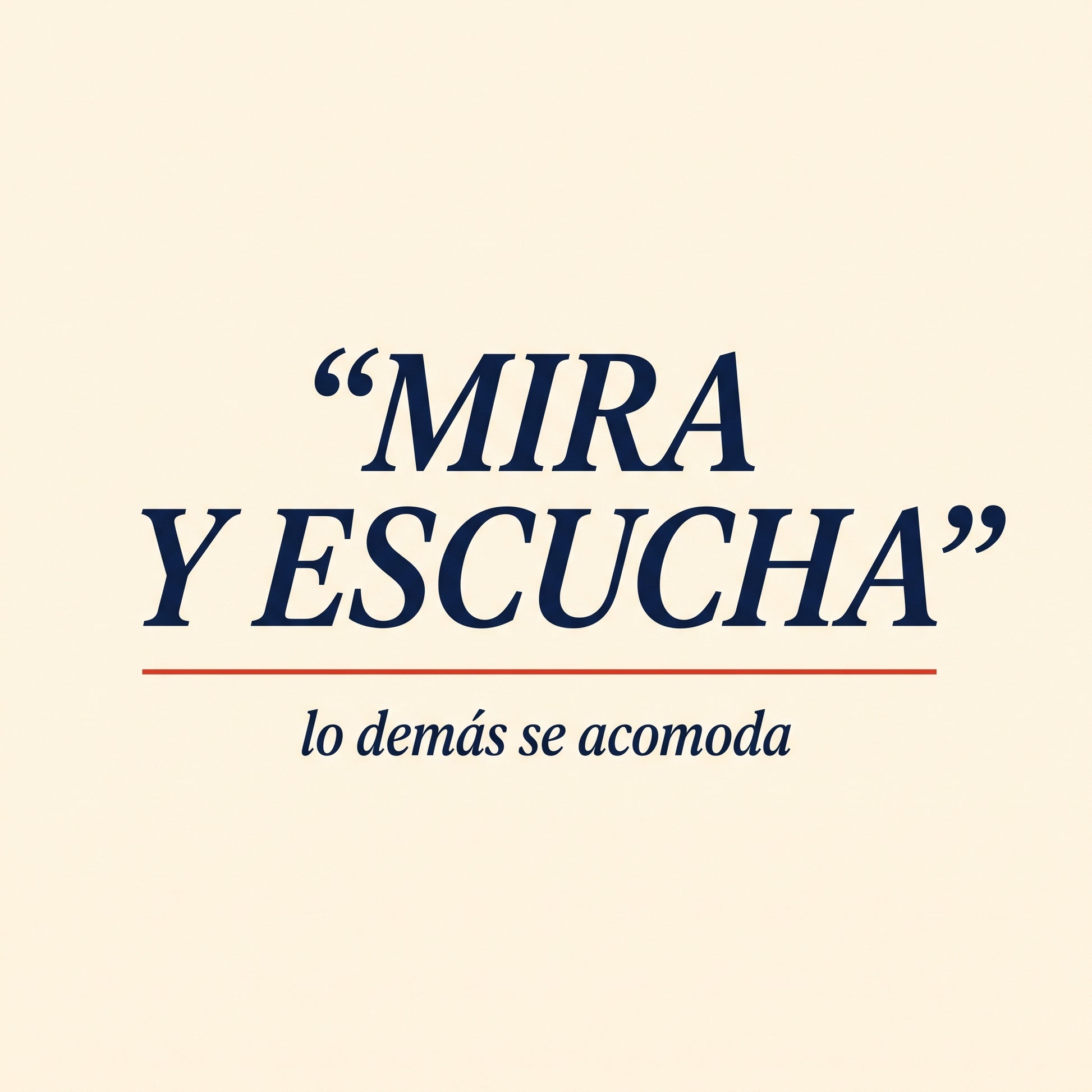MIRA Y ESCUCHA — design