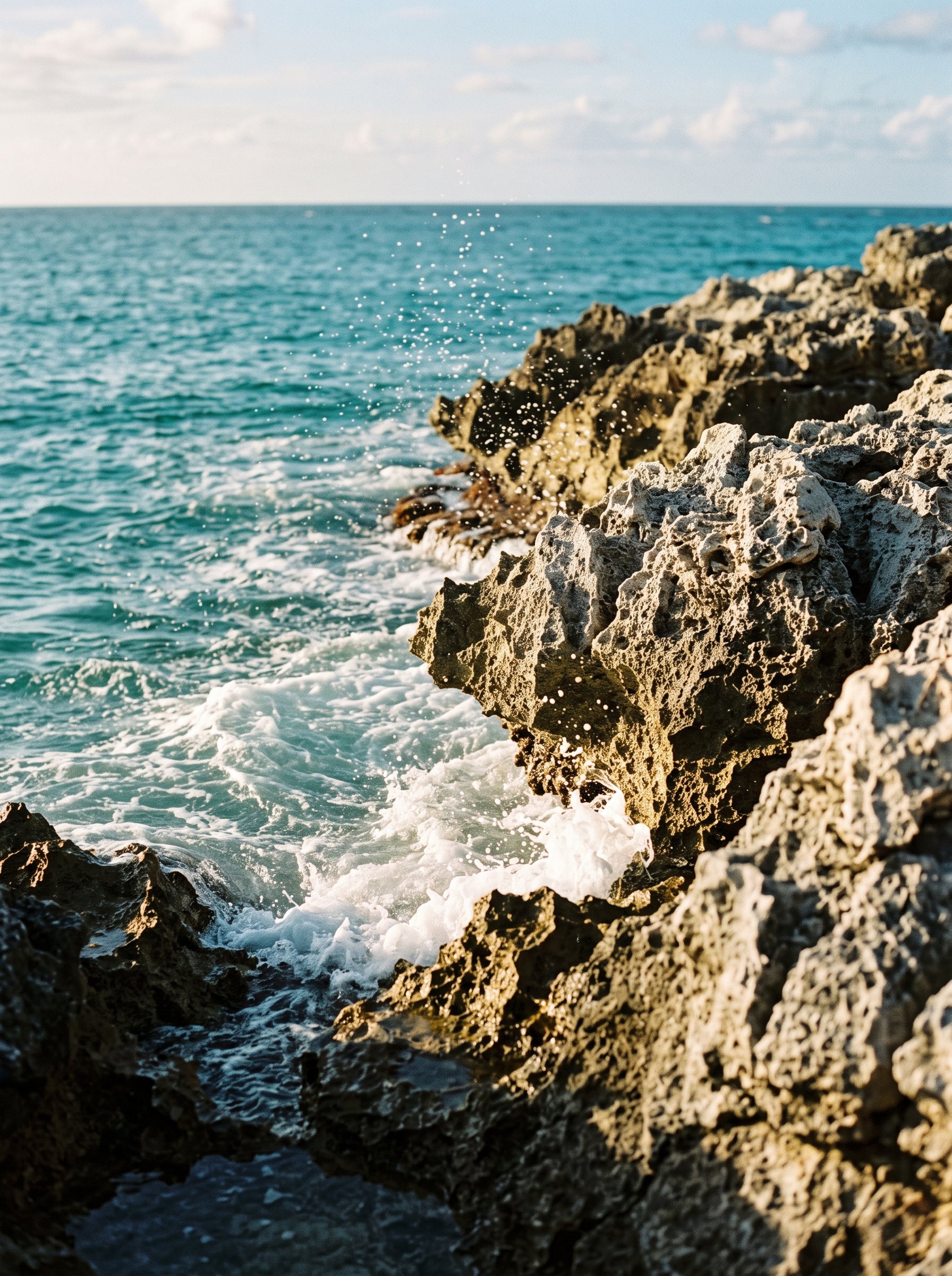 HIC homepage bulletin — coastline texture mood