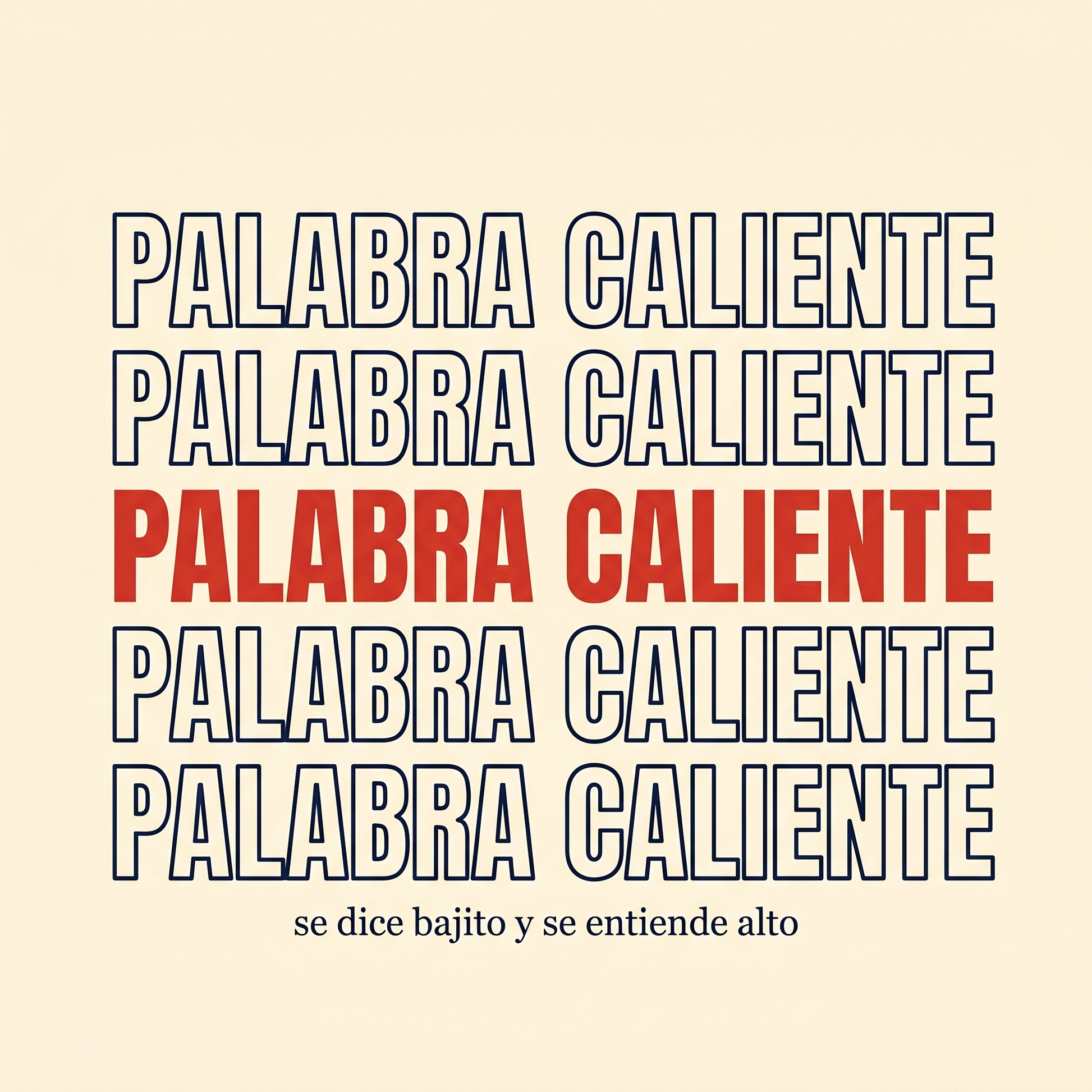 PALABRA CALIENTE — design