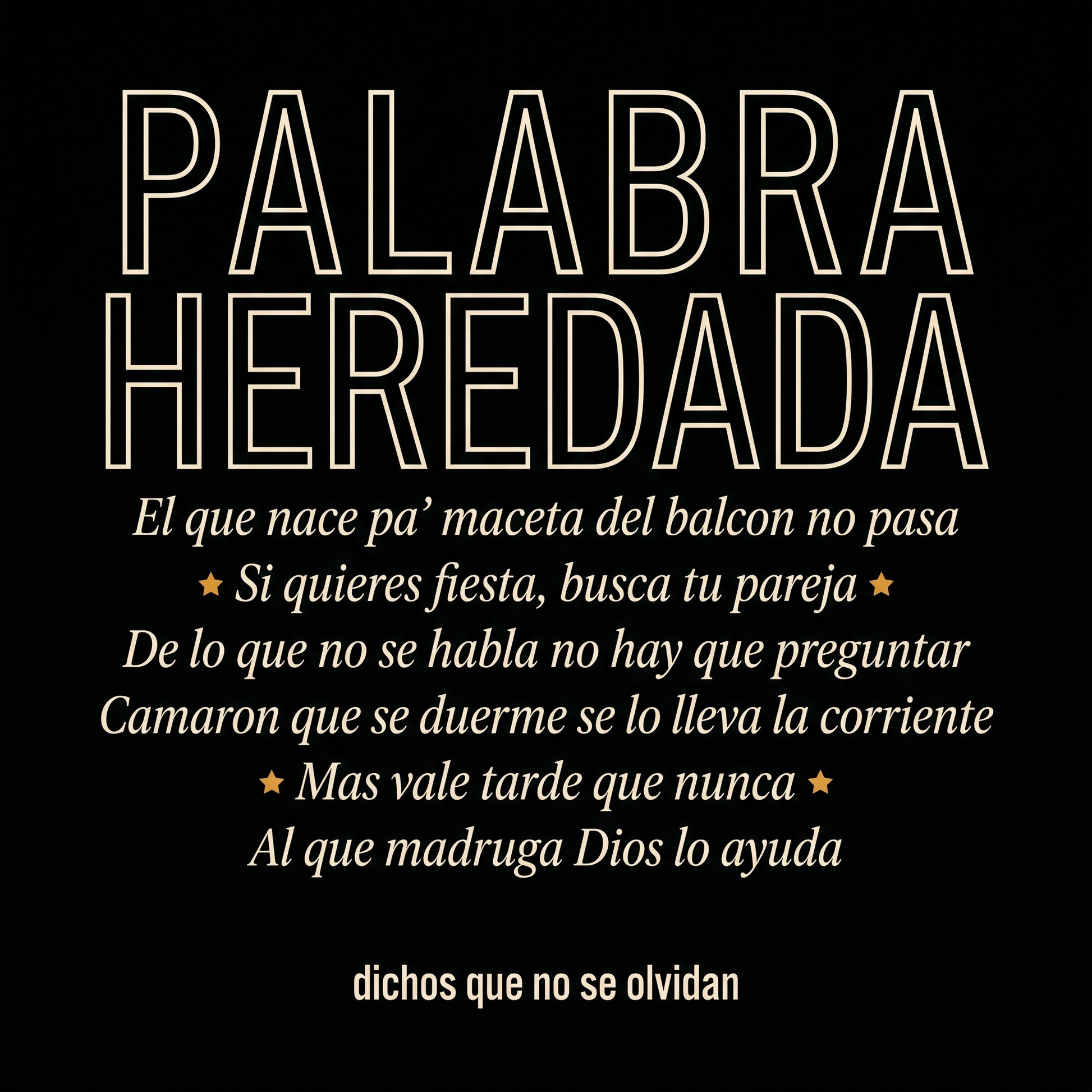 PALABRA HEREDADA — design