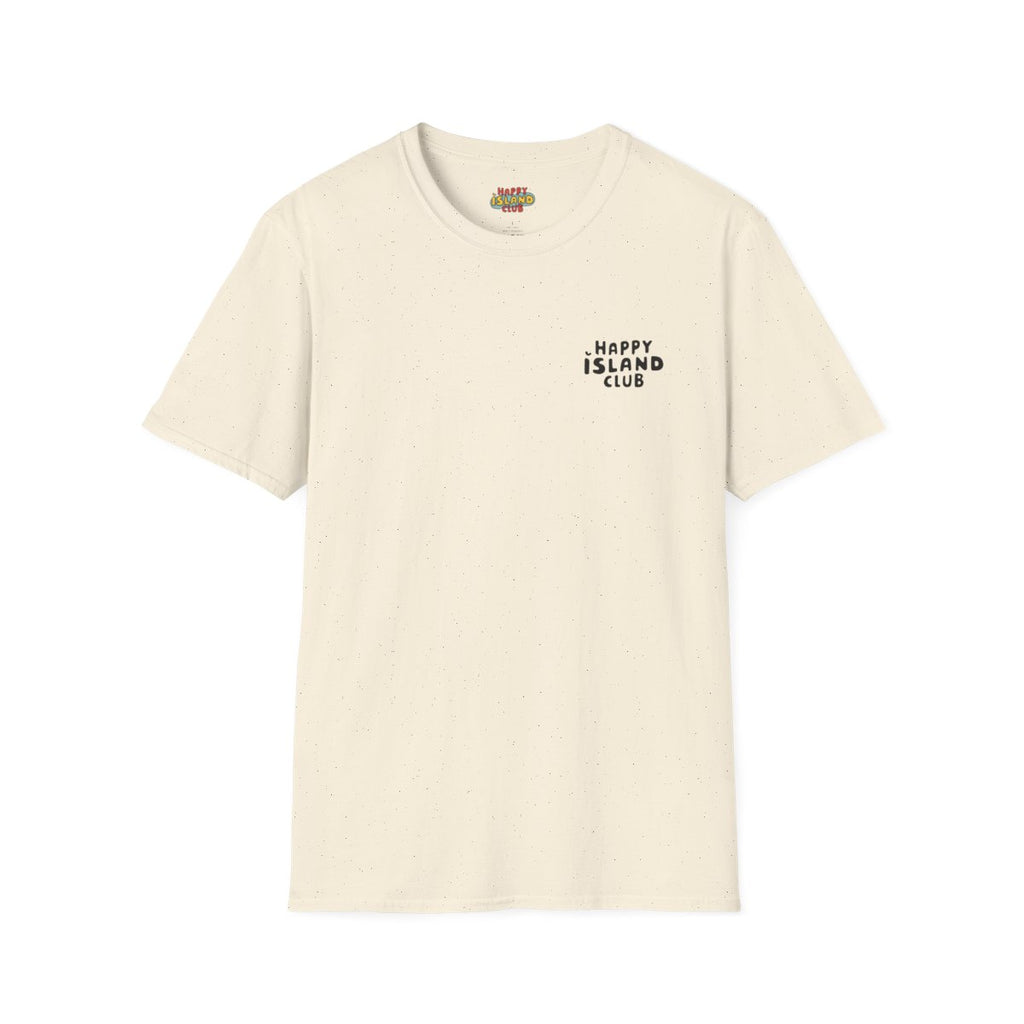 Front view of Pégate T-shirt on a clean background