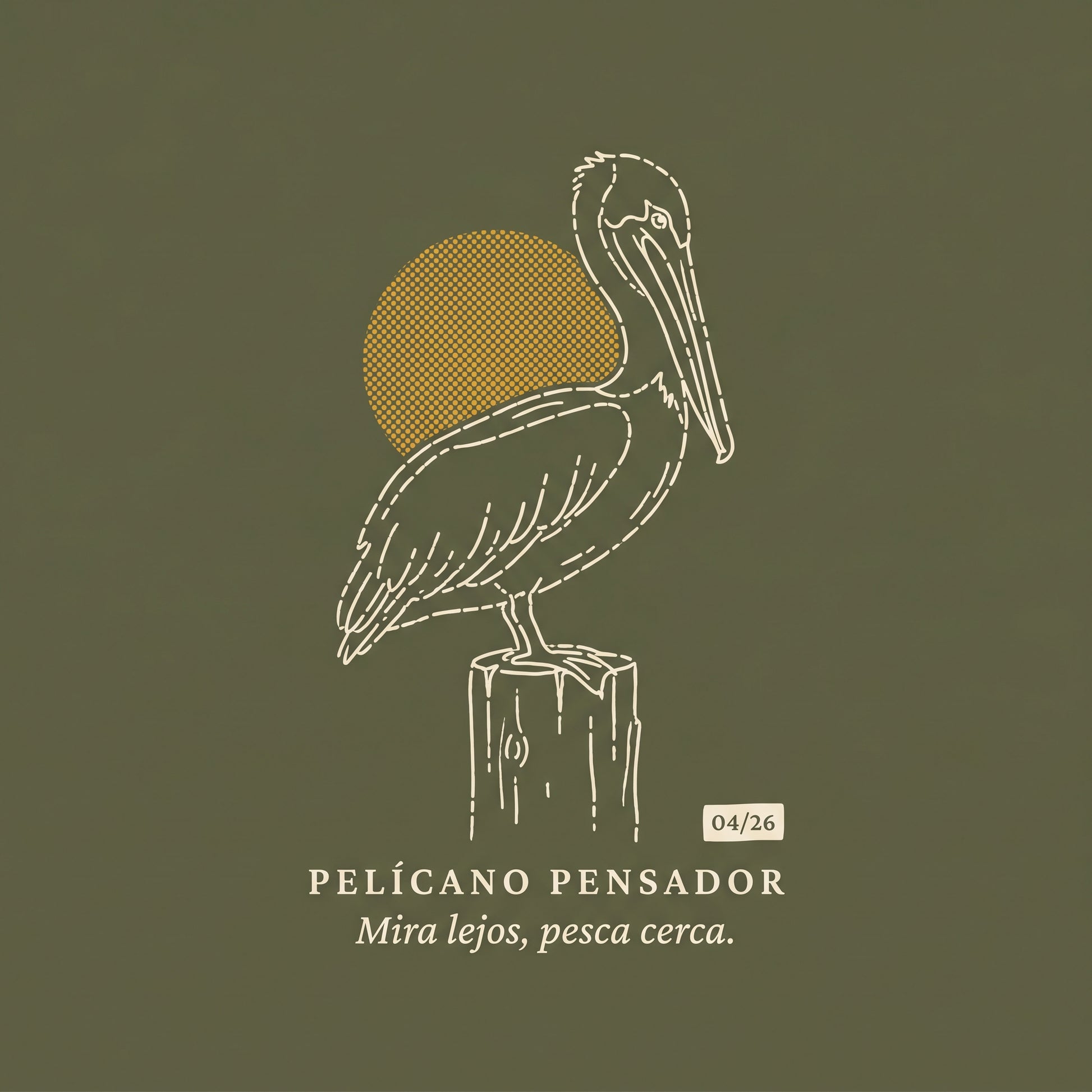 PELÍCANO PENSADOR — print