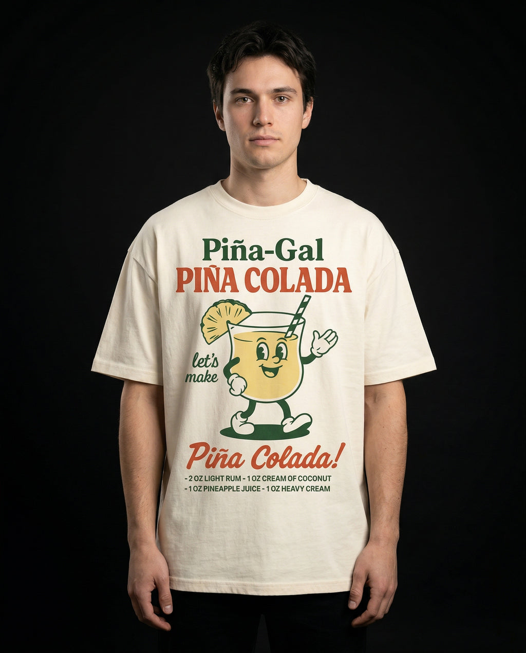 Piña-Gal Piña Colada T-Shirt — pi-a-gal-pi-a-colada-t-shirt-studio-01-full