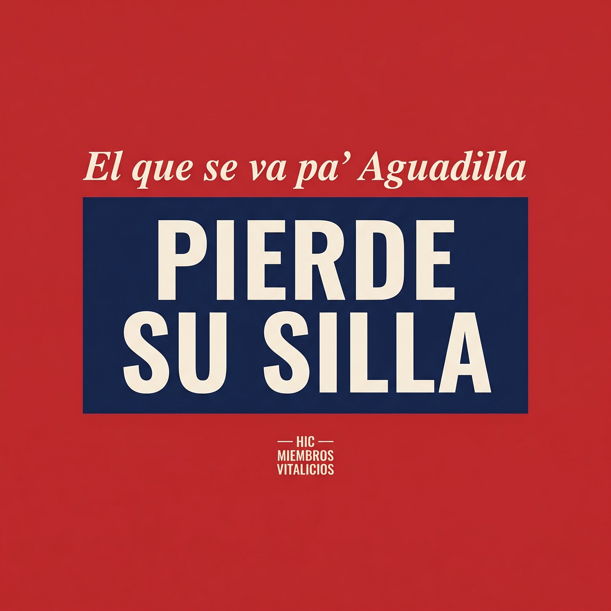 PIERDE SU SILLA
