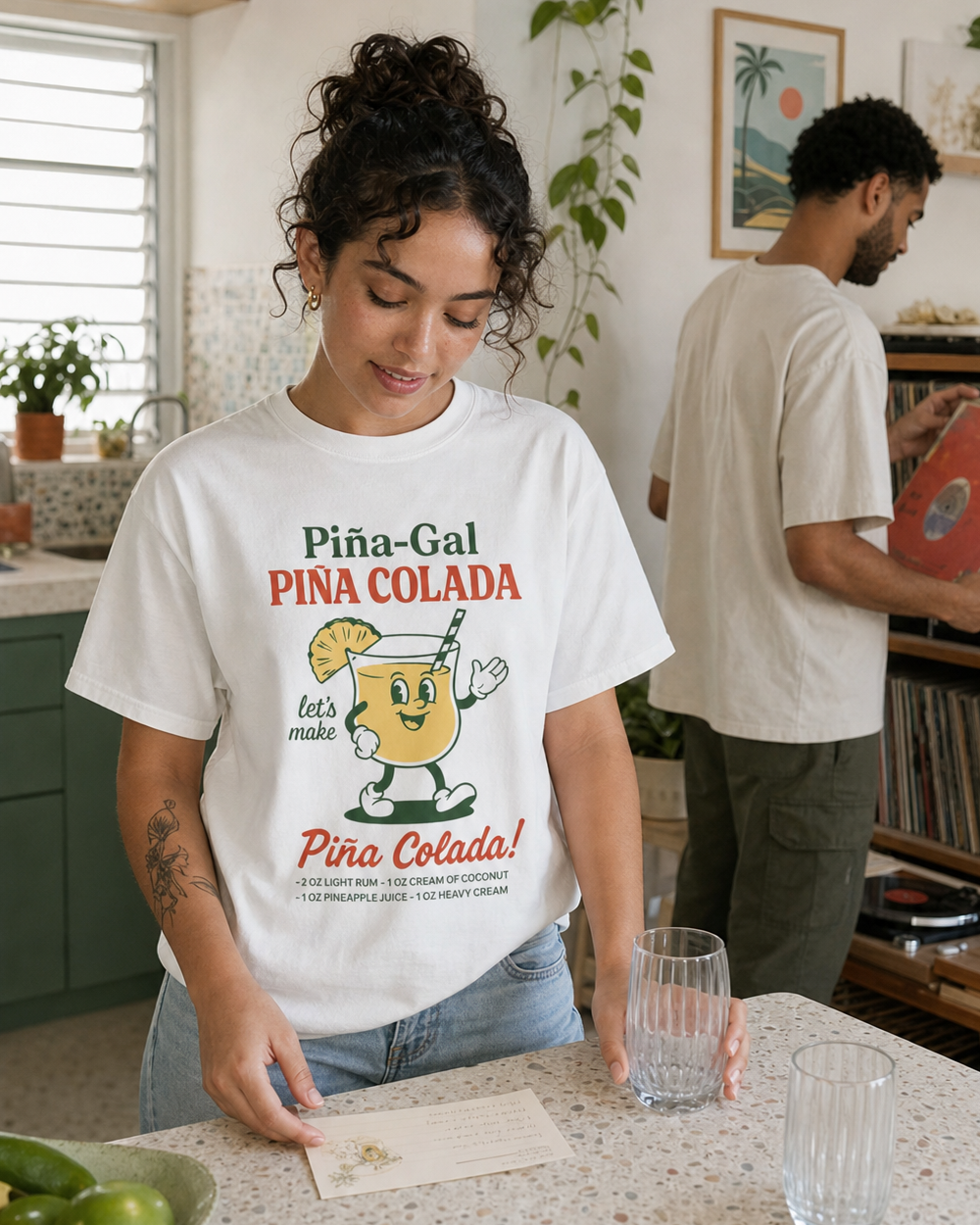 HIC grid hover · Piña-Gal Piña Colada T-Shirt · adult creator editorial