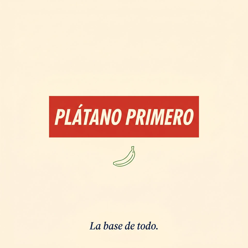 PLÁTANO PRIMERO — design graphic