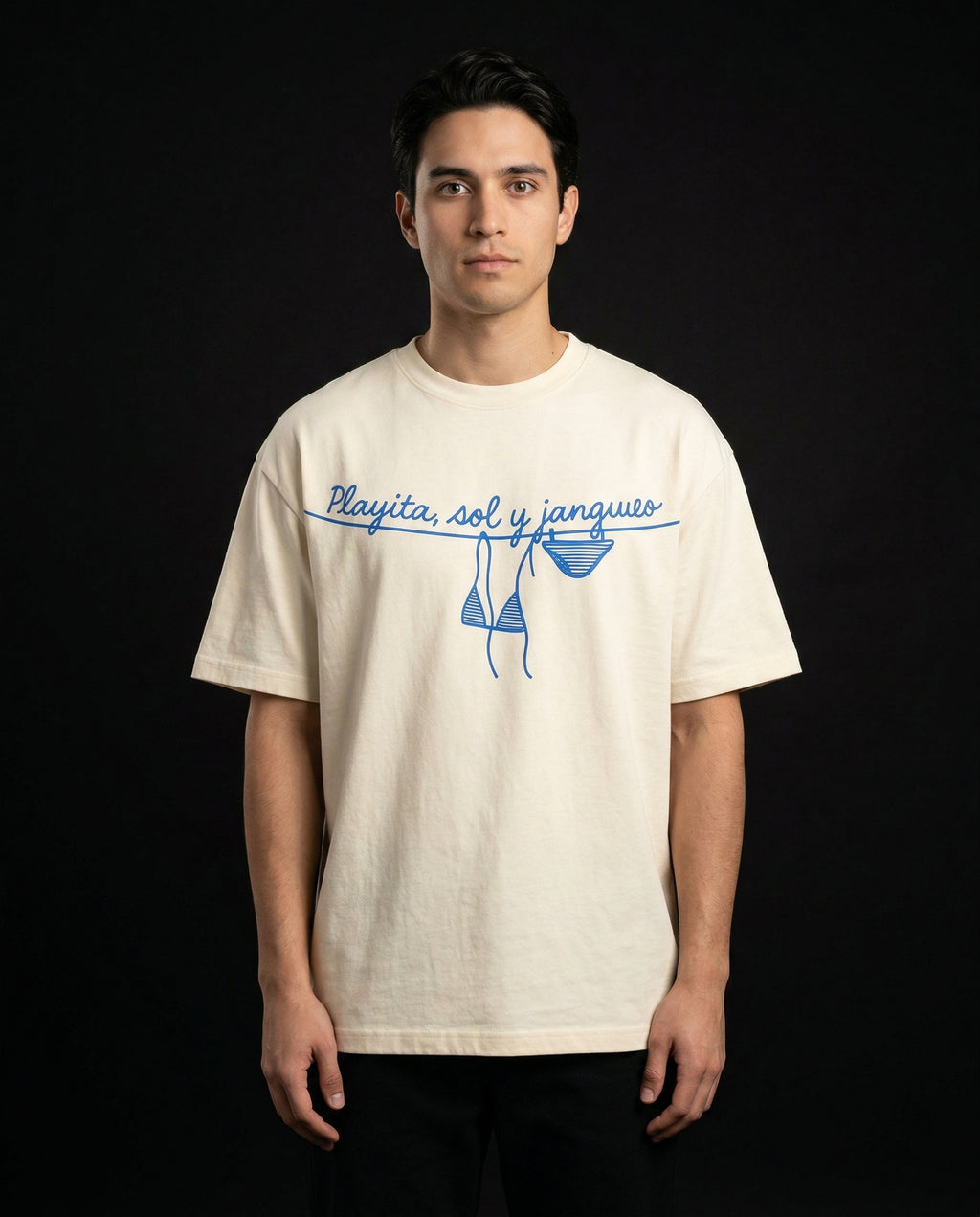 Playita, Sol y Jangueo T-Shirt — playita-sol-y-jangueo-t-shirt-studio-01-full