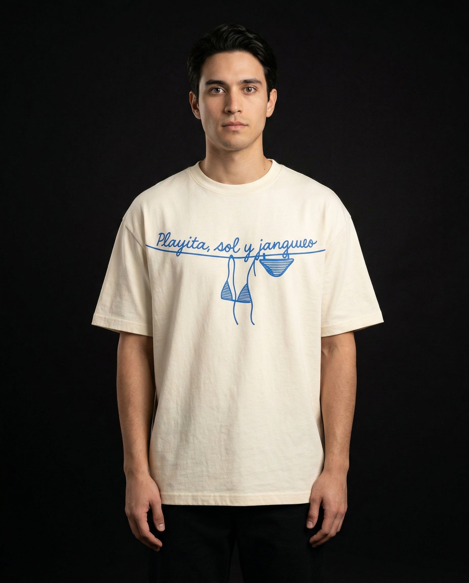 Playita, Sol y Jangueo T-Shirt — playita-sol-y-jangueo-t-shirt-studio-01-full