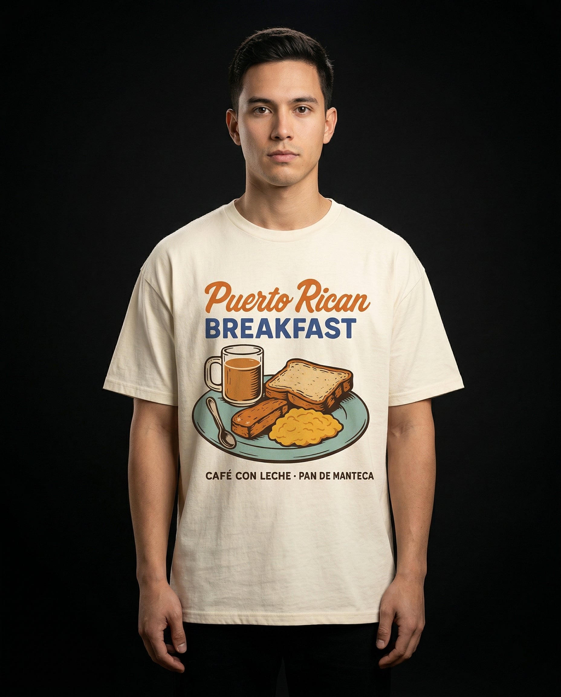 Puerto Rican Breakfast T-Shirt — puerto-rican-breakfast-t-shirt-studio-01-full