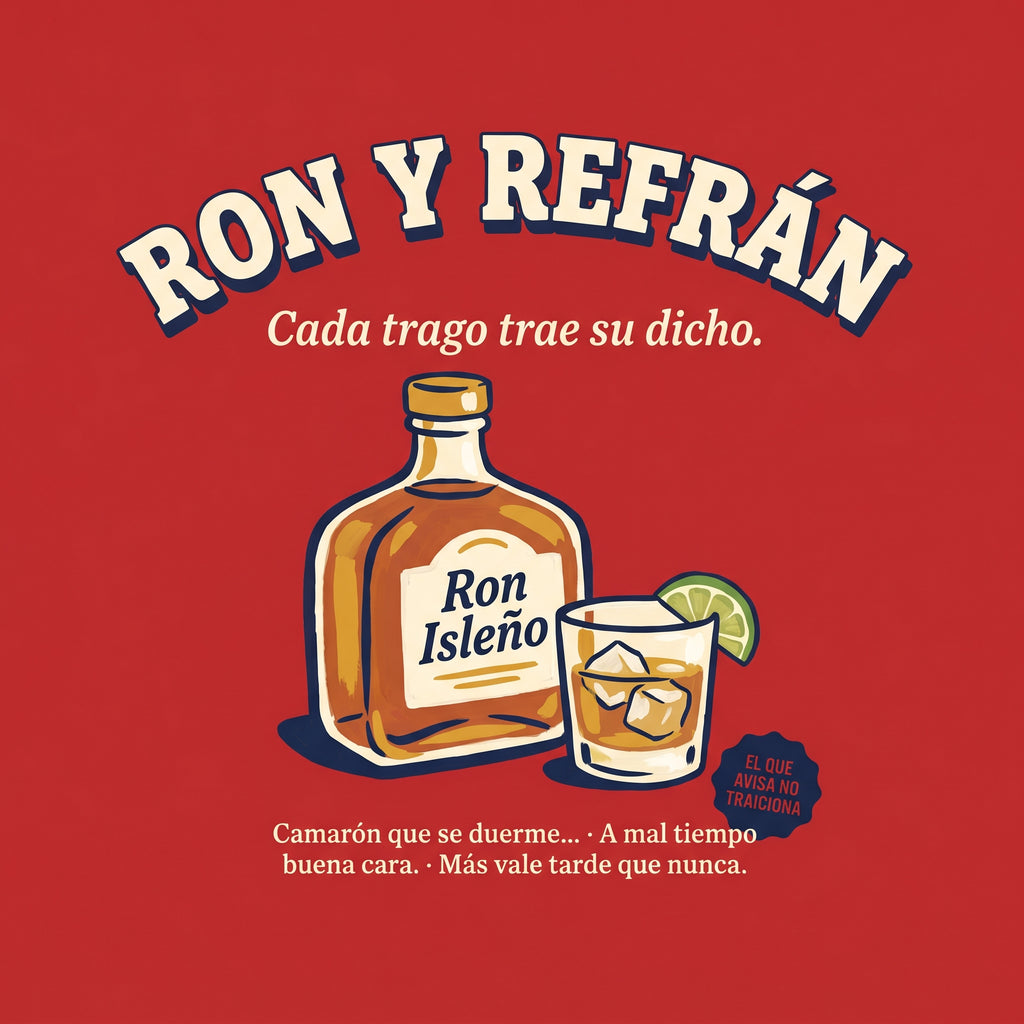 RON Y REFRÁN — design graphic