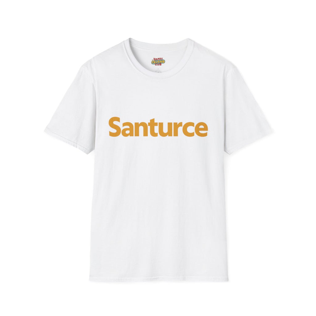 Front view of Santurce T-shirt on a clean background