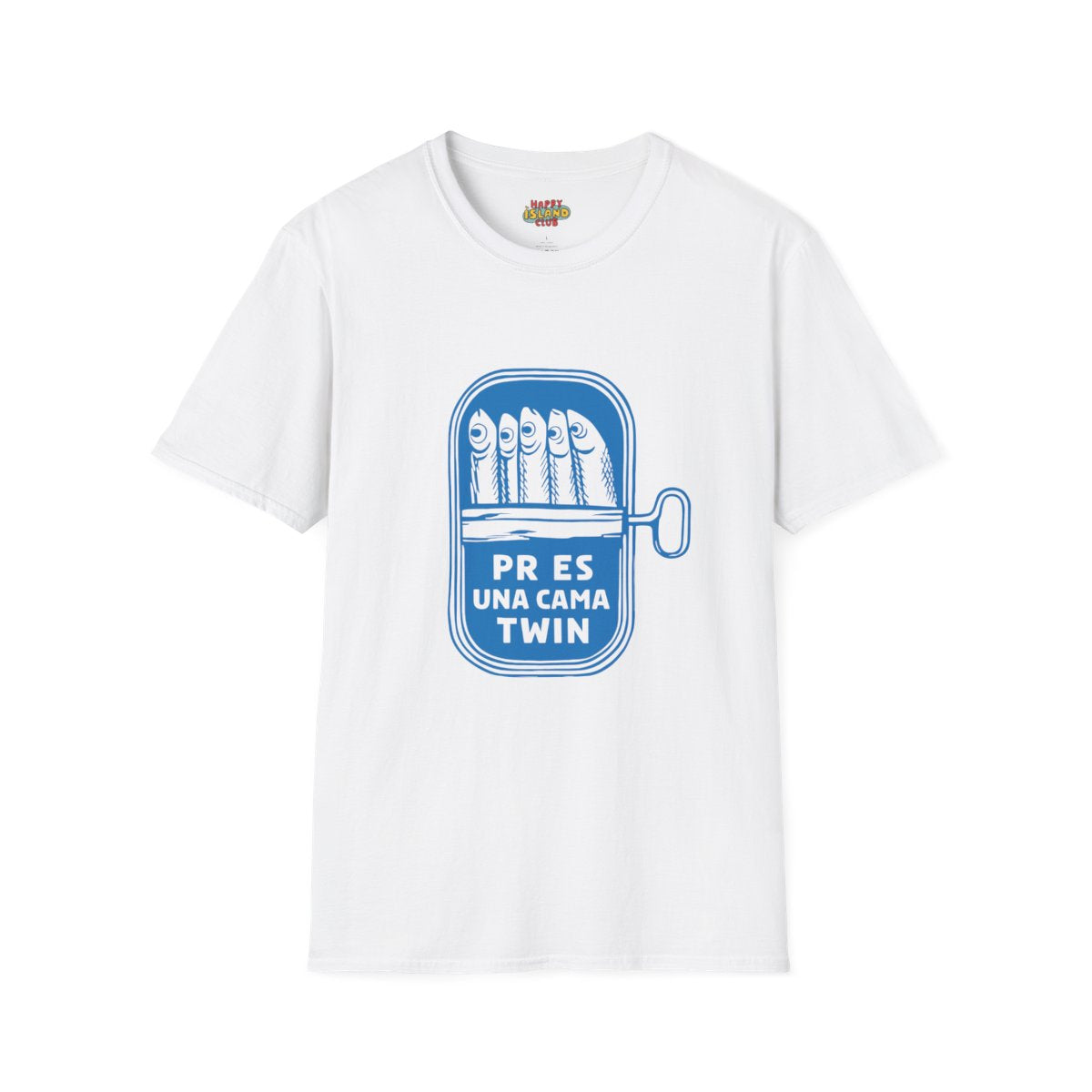 Front view of Sardine Can Humor T-Shirt on a clean background