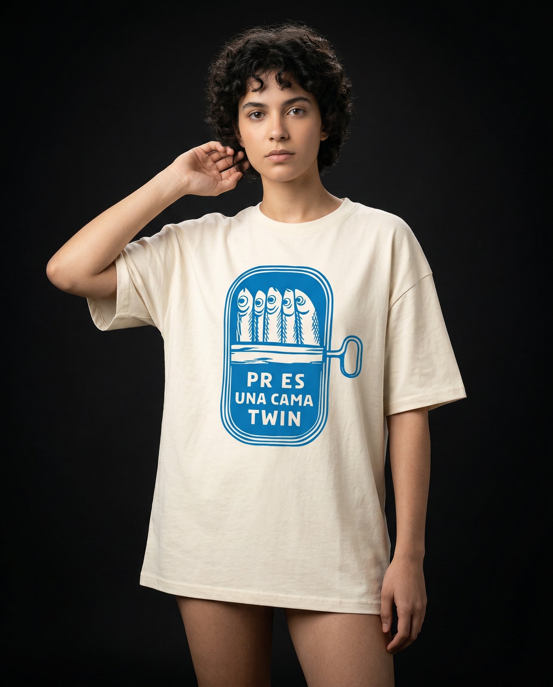 Sardine Can Humor T-Shirt — sardine-can-humor-t-shirt-studio-02-three-quarter