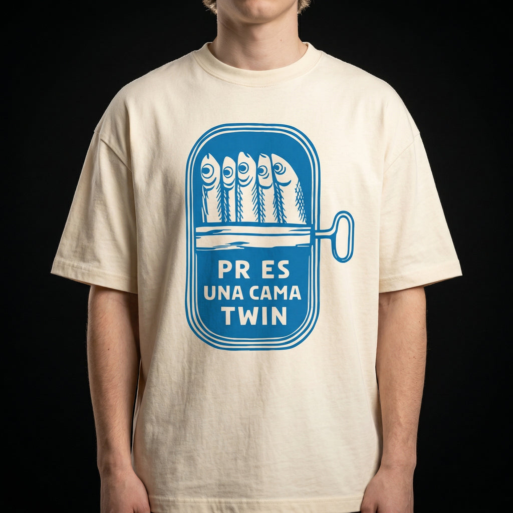 Sardine Can Humor T-Shirt — sardine-can-humor-t-shirt-studio-03-chest-print