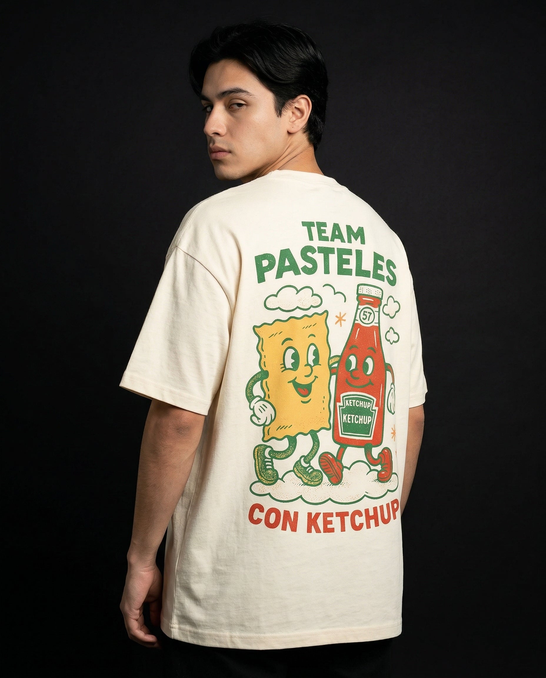 Team Pasteles Con Ketchup studio three-quarter back