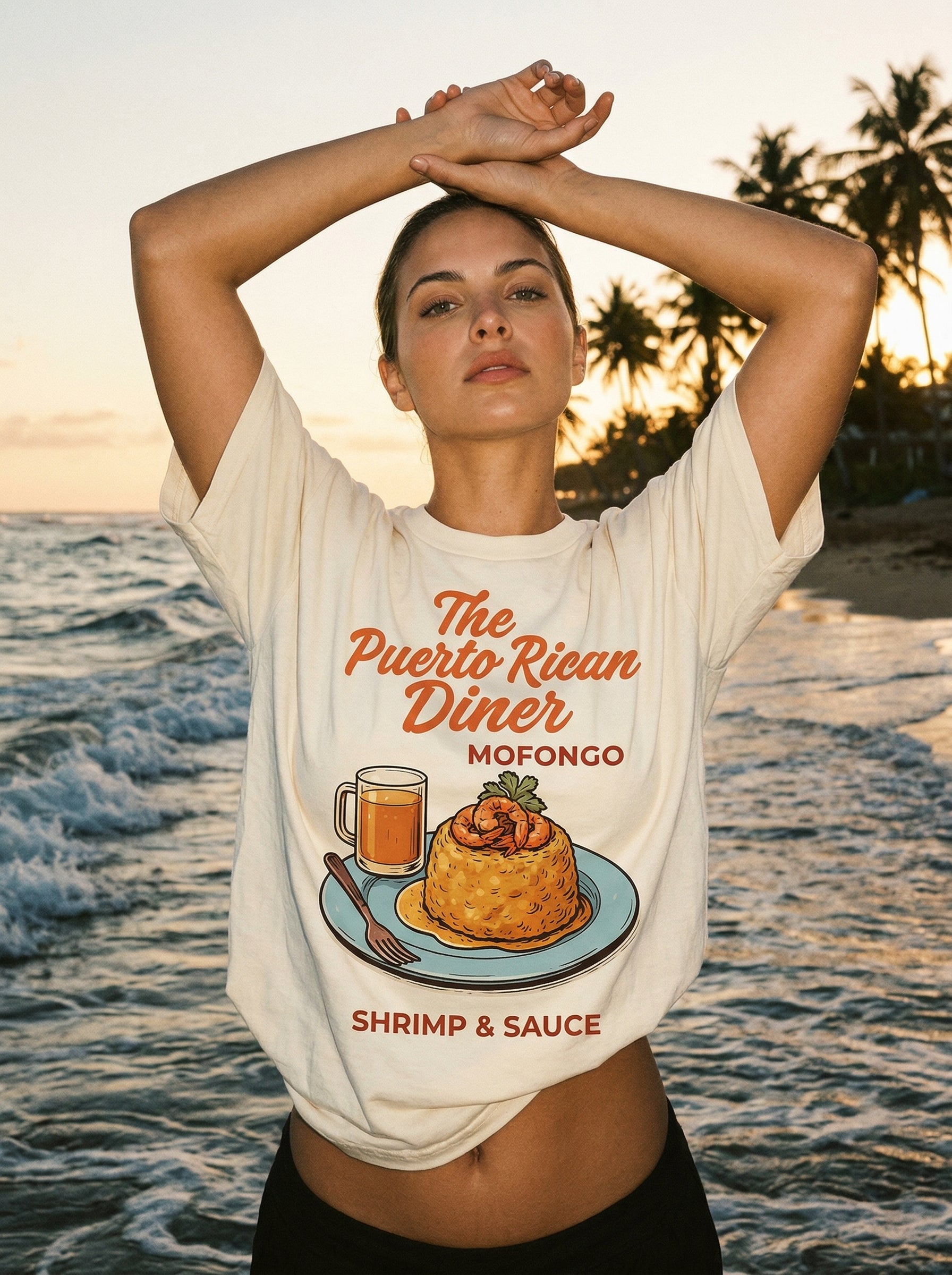The Puerto Rican Diner Mofongo — the-puerto-rican-diner-mofongo-lifestyle-a-arms-up-sun-stretch